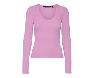 VERO MODA Pull en Maille VMEVIE Pull-Overs Pastel Lavender M Pastel Lavender M