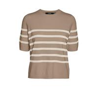 Vero Moda Vmsaba Plain SS Pull à col Rond GA Noos pour Femme, Gris Clair, XL