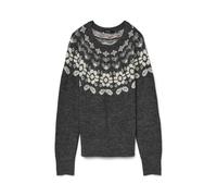 VERO MODA Pull en Maille VMSIMONE Pull-Overs Dark Grey Melange M Dark Grey Melange M