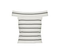 VERO MODA Pull en Tricot VMWILLOW pour Femme, Bouleau/Rayures : Noir, M