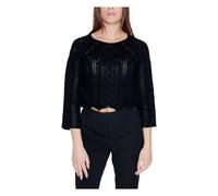 Vero Moda - Pull Noir Col Rond Tricot - Femme - Pulls - Noir - Taille: 44 FR
