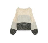VERO MODA Boatneck Pullover Vmjenna Ls Pull à col Bateau PRM, Crème, L Femme