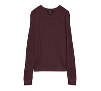 VERO MODA O-Neck Pullover Vmflo Ls Pull à col Rond Boo, Vin, XS Femme