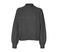 VERO MODA Pull-over 'Leaf' gris foncé, Taille L