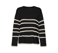 VERO MODA Pull-over 'Saba' crème / noir, Taille S