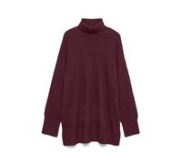 VERO MODA Pull-over 'VMAQUARIUS' lie de vin, Taille S