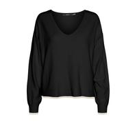 VERO MODA Pull-over 'VMBreeze' beige / noir, Taille S