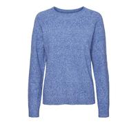 VERO MODA Vmdoffy Ls Blouse Noos à col Rond pour Femme, Surf The Web/Détail : chiné, S