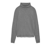 VERO MODA Pull-over 'VMHAPPINESS' gris chiné, Taille L