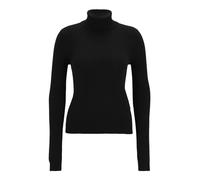 VERO MODA Vmiris Ls Pull à col roulé GA Noos en Tricot pour Femme, Noir, M