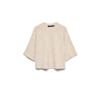 VERO MODA Pull-over 'VMLefile' beige chiné, Taille L