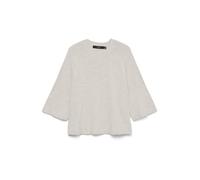 VERO MODA Femme O-Neck Pullover Vmlefile Noos Pull À Col Rond 3/4, Pumice Stone, M EU
