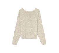 VERO MODA Pull-over 'VMMarina' blanc chiné, Taille XXL