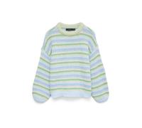 VERO MODA Pull-over 'VMMaybe' crème / bleu clair / vert / vert pastel, Taille XL