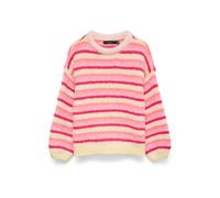 VERO MODA Pull-over 'VMMAYBE' jaune clair / rose / rose clair / grenadine, Taille M