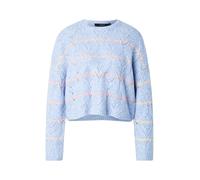 VERO MODA Pull-over 'VMNew Hatty' bleu clair / jaune / vert clair / orange pastel, Taille M