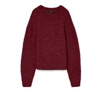 VERO MODA Pull-over 'VMNOVAH' lie de vin, Taille M