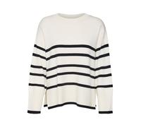 Vero Moda Saba Stripe Sweater Beige,Noir M Femme