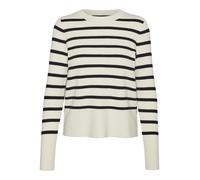 VERO MODA Pull-over 'VMSaba' beige / noir, Taille S