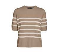 VERO MODA Pull-over 'VMSaba' camel / blanc, Taille M