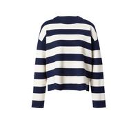 VERO MODA Pull-over 'VMSilje' crème / bleu marine, Taille XL
