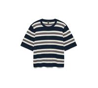 VERO MODA Pull-over 'VMSilje' marine / rose / blanc, Taille S