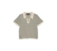 VERO MODA Pull-over 'VMSilje' noir / blanc naturel, Taille L