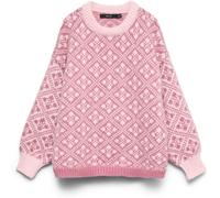VERO MODA Pull VERO MODA épais en maille à col rond à motifs
