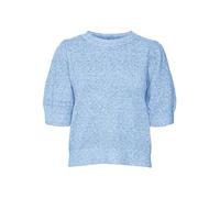 VERO MODA Pull VMDOFFY 2/4 à col Rond GA Noos pour Femme Bleu Little Boy/Détails : mélange L, Bleu Little Boy - Détails :, L