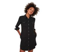 Vero Moda Robe chemise Silla manches longues en lyocell Noir Femme M