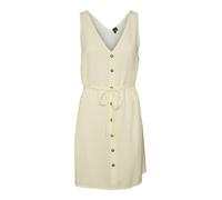 Vero Moda Vmbumpy SL Robe Courte WVN Noos Femme, Blanc Neige/Rayures : Bleu Meringue, L