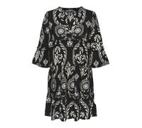 VERO MODA Robe-chemise 'DICTHE' gris argenté / noir, Taille 40