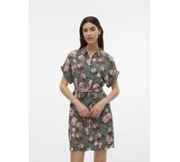 VERO MODA Robe-chemise 'Easy Joy' vert / rose, Taille 34