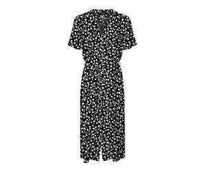 VERO MODA Robe-chemise 'Vica' bleu clair / noir / blanc, Taille 36