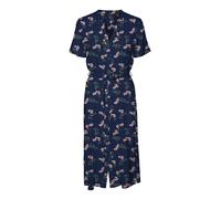 VERO MODA Robe-chemise 'Vica' bleu marine / vert foncé / rose, Taille 34