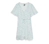 VERO MODA Robe-chemise 'VMAlba' bleu clair / vert foncé / blanc, Taille 42