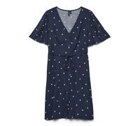 VERO MODA Robe-chemise 'VMALBA' bleu marine / jaune / vert foncé, Taille 34