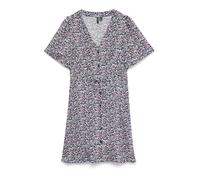 VERO MODA Robe-chemise 'VMALBA' bleu marine / vert clair / rose, Taille 38