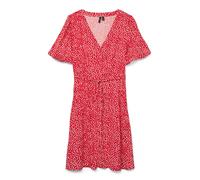 VERO MODA Robe-chemise 'VMAlba' rouge / blanc, Taille 42