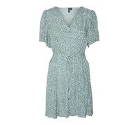 VERO MODA Robe-chemise 'VMAlba' vert pastel / blanc, Taille 34