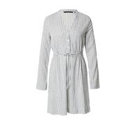 VERO MODA Vmberta Pia Ls Robe Courte JRS GA Mini, Blanc Neige/Rayures : Bleu Chine, M Femme