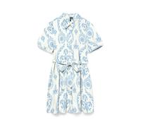 VERO MODA Robe-chemise 'VMDICTHE' bleu clair / blanc, Taille 36