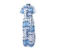 VERO MODA Robe-chemise 'VMMILAN OMIA' marine / bleu clair / blanc, Taille 34