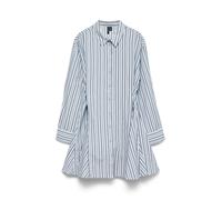 VERO MODA Robe-chemise 'VMSiena' bleu ciel / noir / blanc, Taille 34