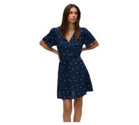 Vero Moda VMAlba Mini Robe en Viscose à Manches Courtes pour Femme, Blazer Bleu Marine., XL