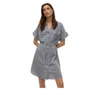 Vero Moda – T-shirt Vmbumpy SS WVN GA Noos – court pour femme, bleu foncé, L