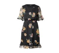 VERO MODA Robe d’été 'VMSMILLA' gris clair / émeraude / orange / noir, Taille 38