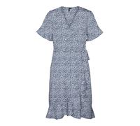 VERO MODA Robe 'HENNA' bleu fumé / blanc cassé, Taille 34