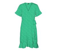 VERO MODA Robe 'Henna' vert gazon / blanc, Taille 34
