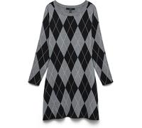 VERO MODA Robe VERO MODA en maille à losanges Gris EU 36 (UK 8)